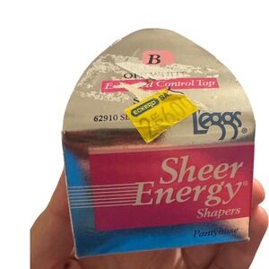 L'eggs 1995 Sheer Energy Shapers Off White Size B‎ Extended Control Top
